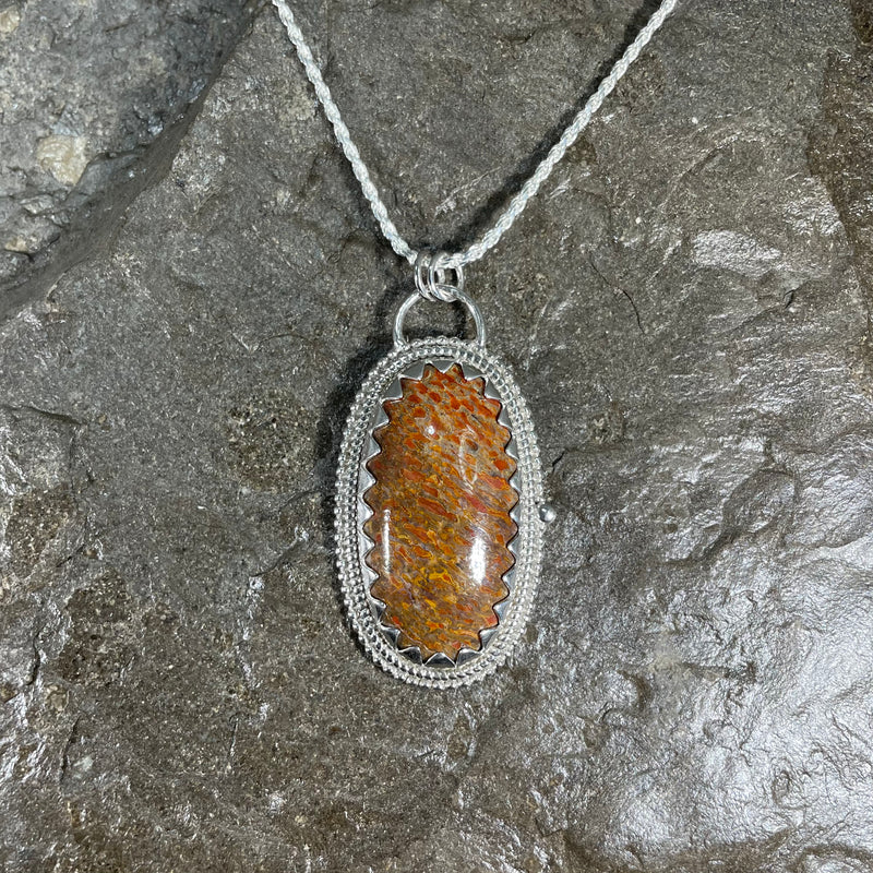 Dinosaur Gem Bone Pendant 4